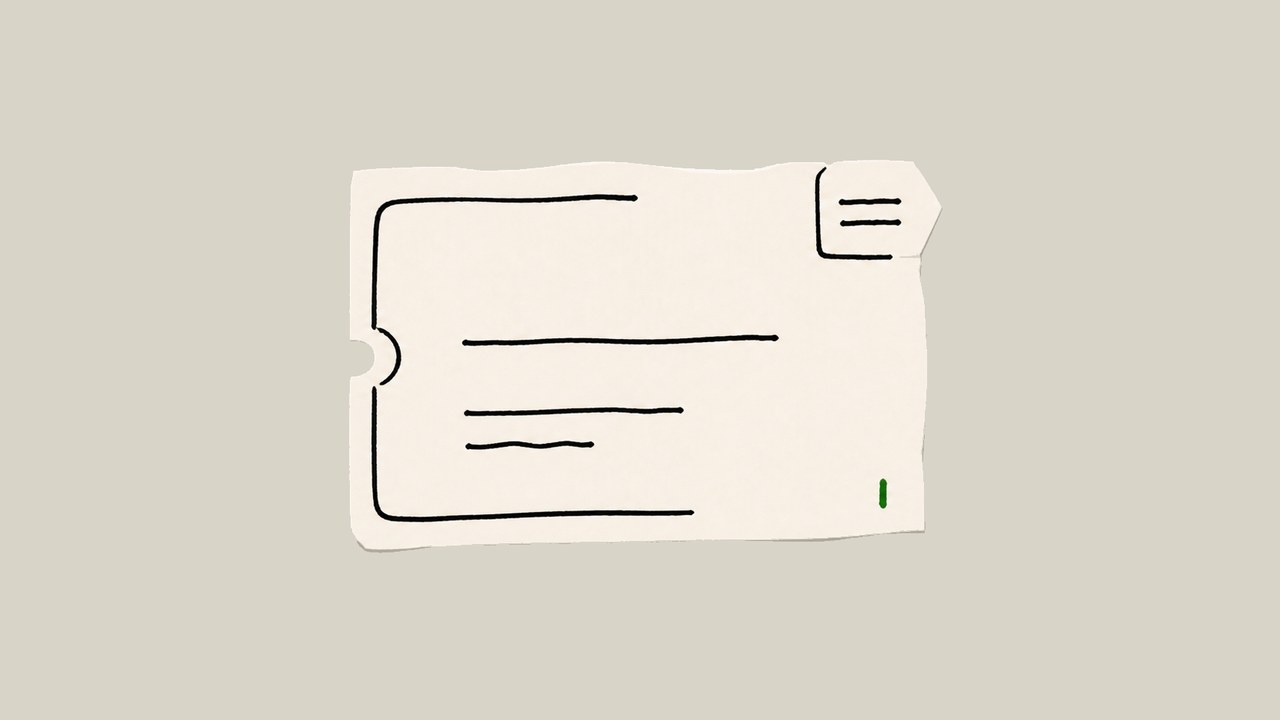 Hand-cut paper cover showing a warehouse receiving card for 3PL distribution planning.