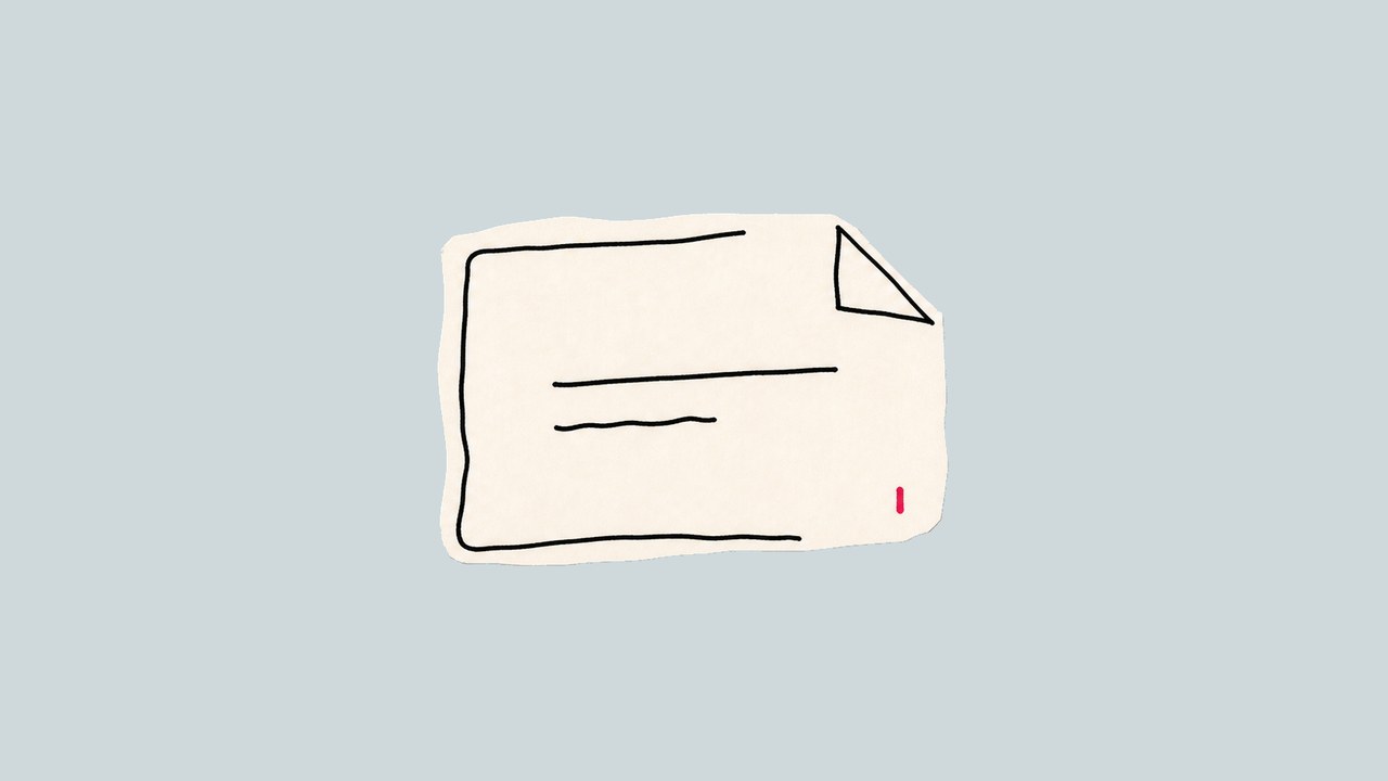 Hand-cut paper cover showing a bill of lading release docket for cargo handoff planning.