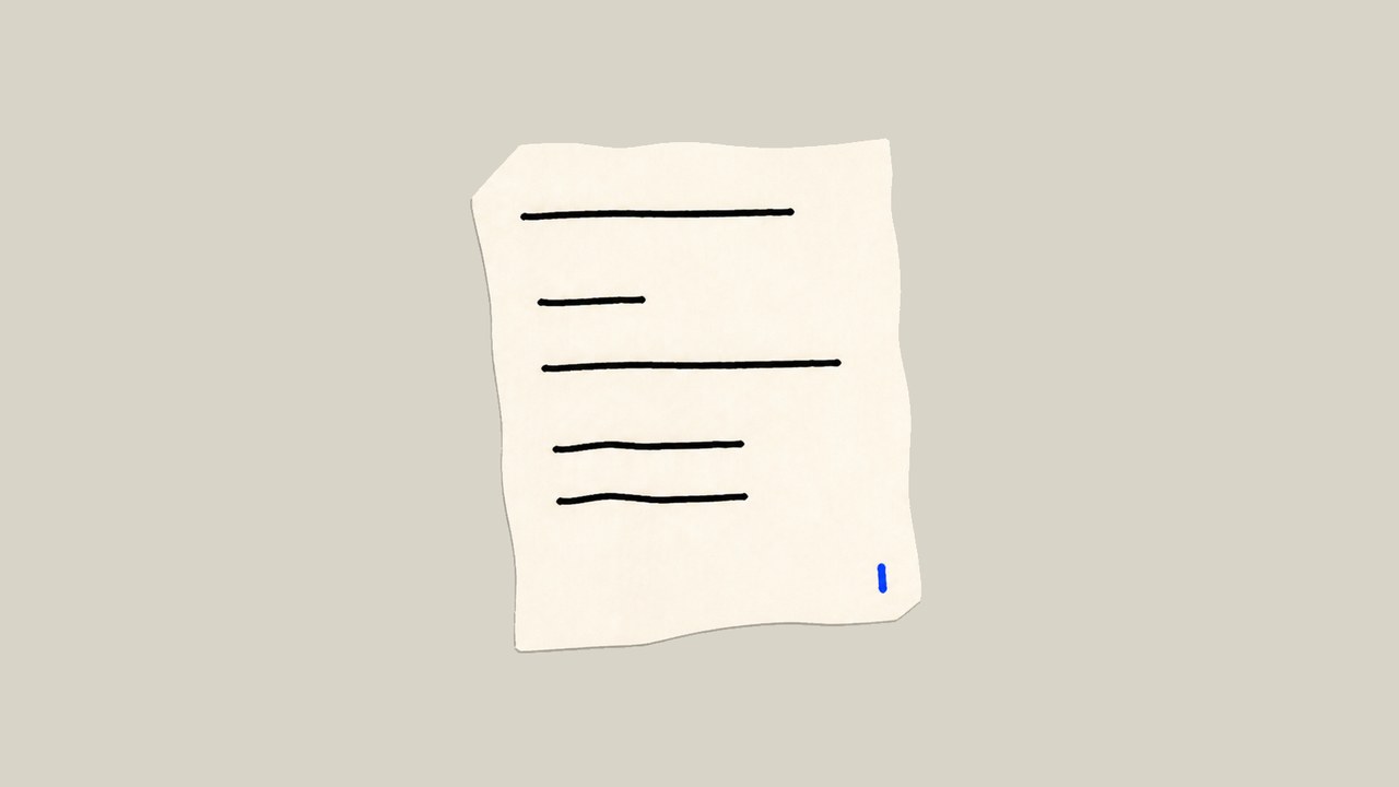 Hand-cut paper cover showing a commercial invoice sheet for Australian import document checks.