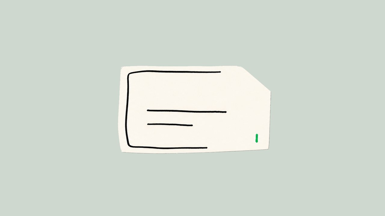 Hand-cut paper cover showing a packing declaration tag for Australian biosecurity checks.