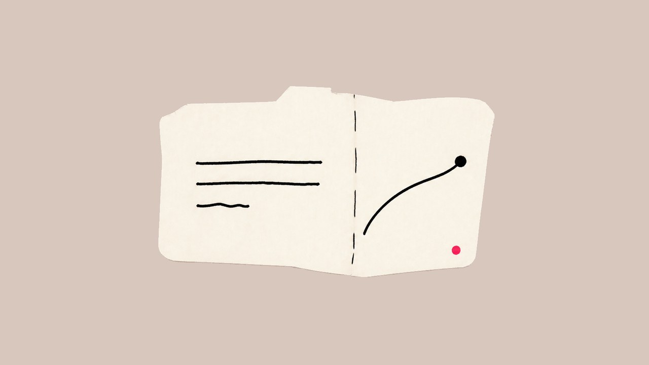 Hand-cut paper cover showing a cargo booking card for Thailand to Australia shipping planning.